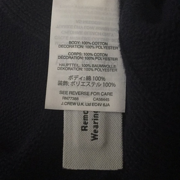 NWT J Crew Navy Blue Sleeveless cotton sweater - Picture 6 of 6